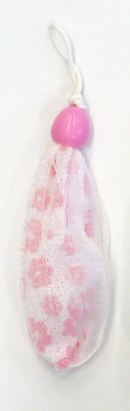 Amazon.co.jp: 東和産業 泡立てネット プリント ピンク 約15×5×2.3cm