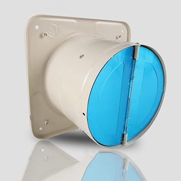 Exhaust Fan 6 8 10 round Ventilation Fan Kitchen Oil Fume Powerful Exhaust with Check Valve Household Window Type 7-blade Ventilating, Low Noise(8 inch)