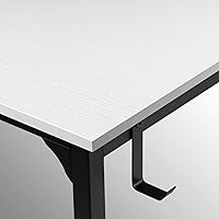 Vista 49 de CubiCubi Escritorio para computadora, escritorio pequeño de oficina en casa de 40 pulgadas, mesa de PC de estilo moderno y simple para el hogar