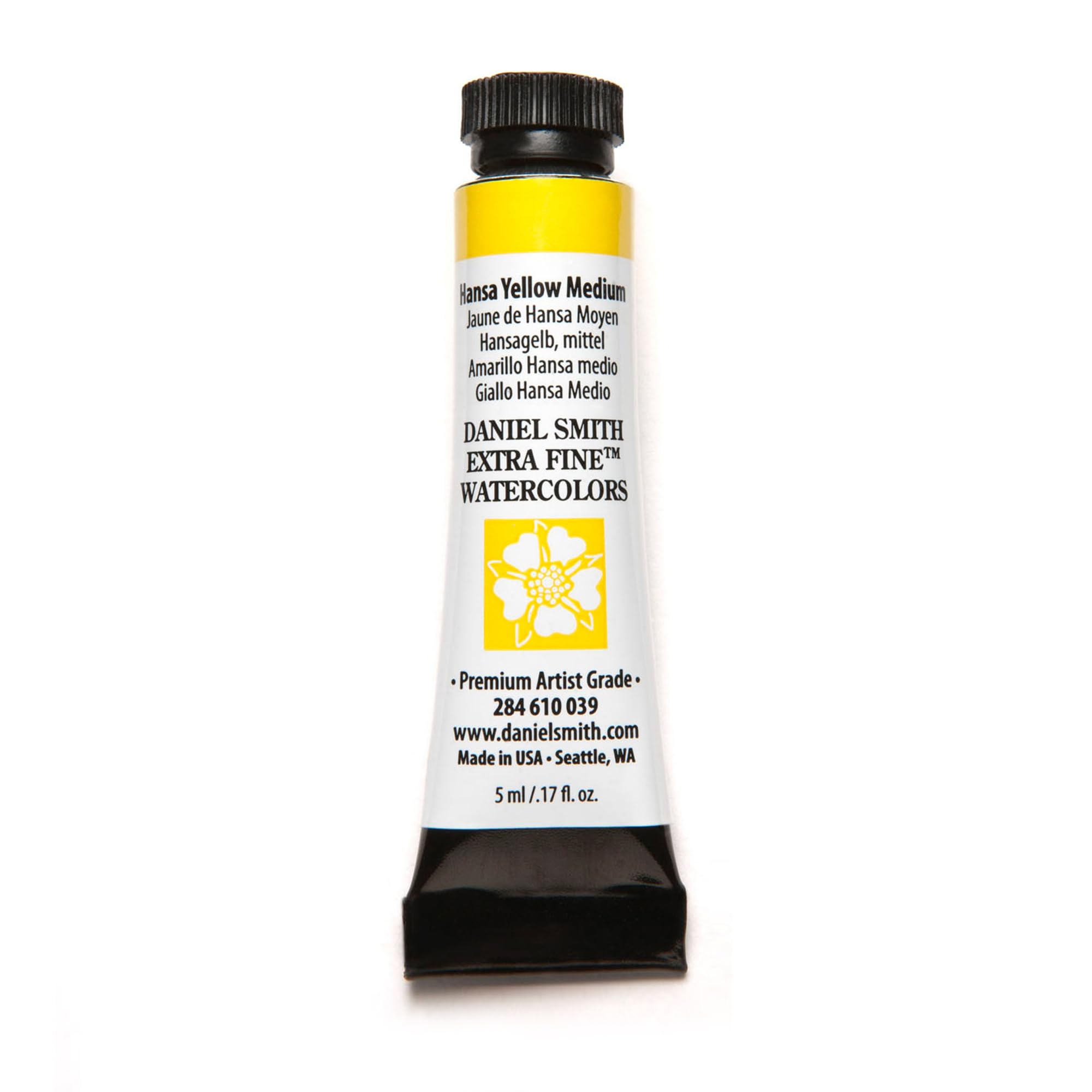 Daniel Smith Yellow Watercolour 5 Ml Tube (S2) - Hansa Medium (039)