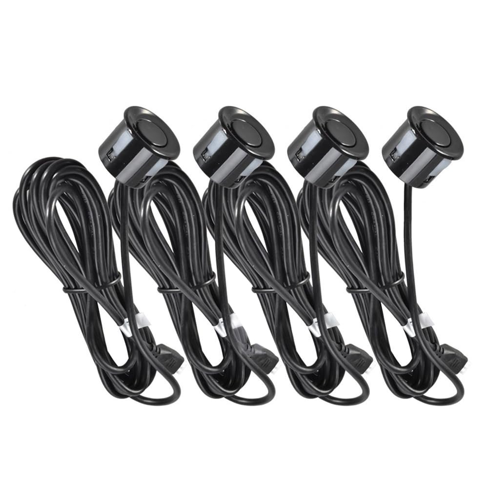 MASO Radar di retromarcia wireless per auto con kit 4 sensori, Radar di retromarcia wireless per auto DC 12V 0,3-2,0 m/11,81-78,74 pollici