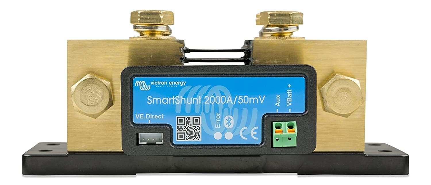 Victron Energy SmartShunt Battery Monitor (Bluetooth) - Victron Smart Shunt - 6.5V-70V - 2000 amp