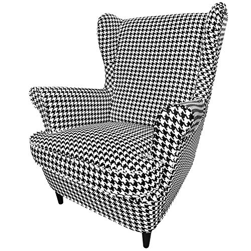 CRIUSJA Armchair Cover ONLY! for IKEA Strandmon Wing Chair, Couch Cover for Living Room, Chair Sofa Slipcover, Limited Fabric (FX-201)