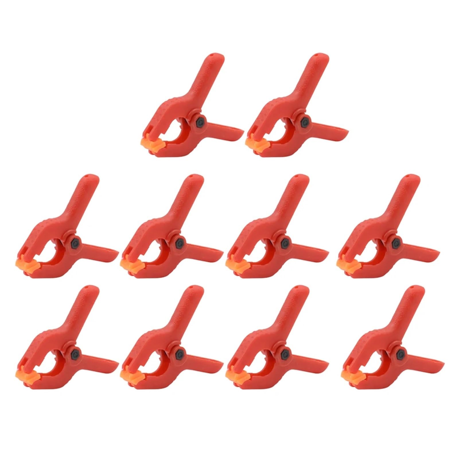 Huwoyg Red 10Pcs 2Inch Clamps Woodworking Plastic Clip For Gluing