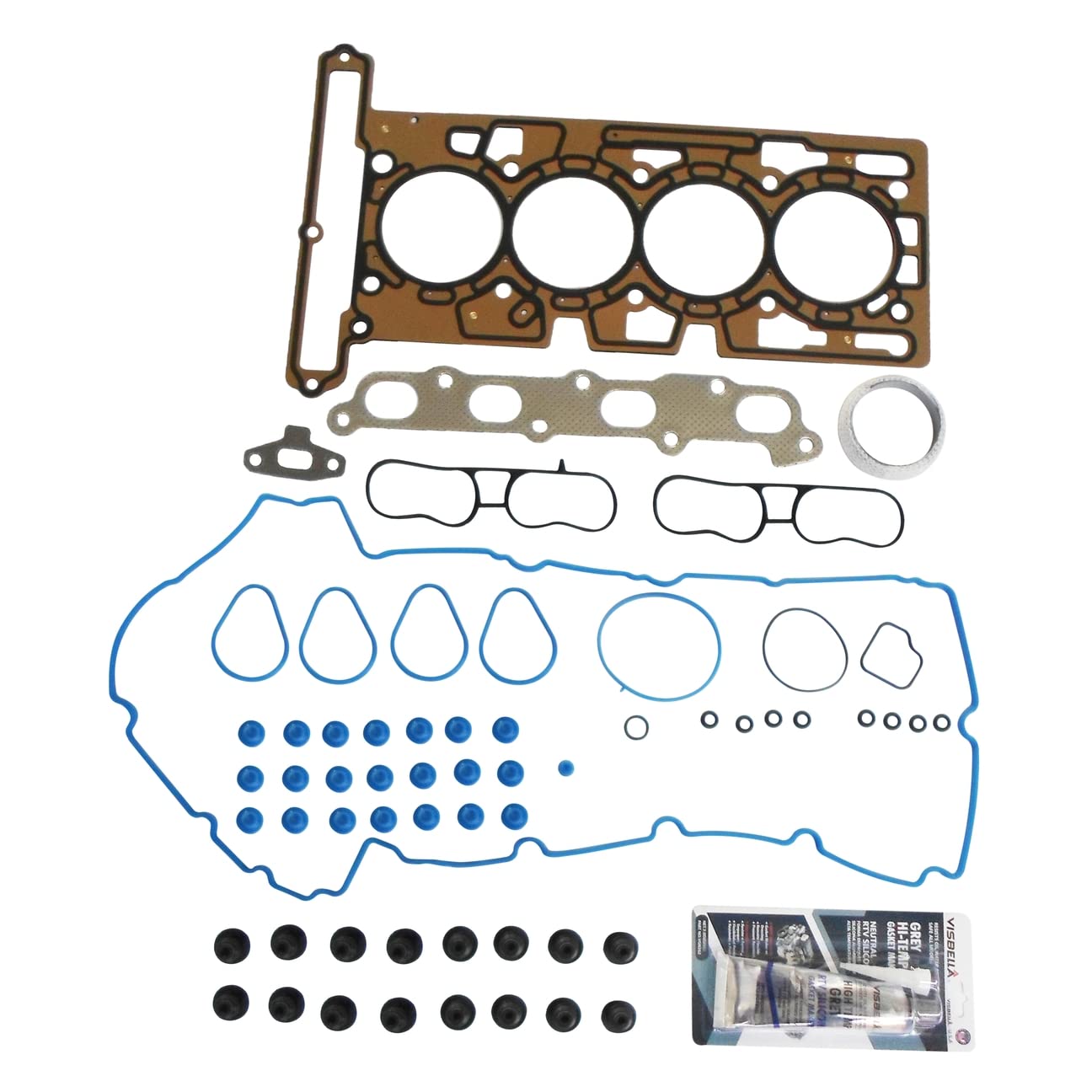 PartsFlow Head Gasket Set for 2004 2005 2006 Chevy Colorado GMC Canyon Isuzu 2.8 VIN 8 HS26335PT