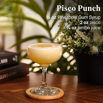 Liber & Co. Pineapple Gum Syrup - Craft Cocktail Mixer with 60% Pineapple Juice, Pure Cane Sugar & Gum Arabic - Essential for Pisco Punch, Jungle Birds & Tiki Cocktails - Makes 25 Drinks (12.7 oz)