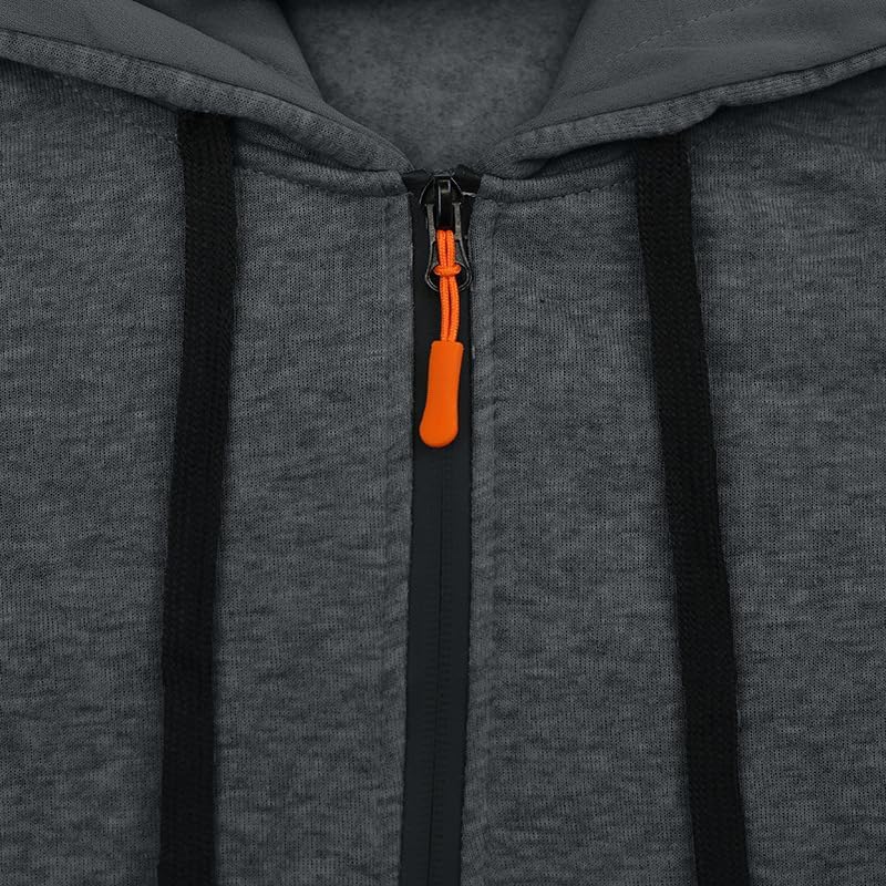 Men's Hooded Sweatshirt - Quarter Zip Pullover with Pockets Autumn Winter Casual Wear for Vacations - Image 5