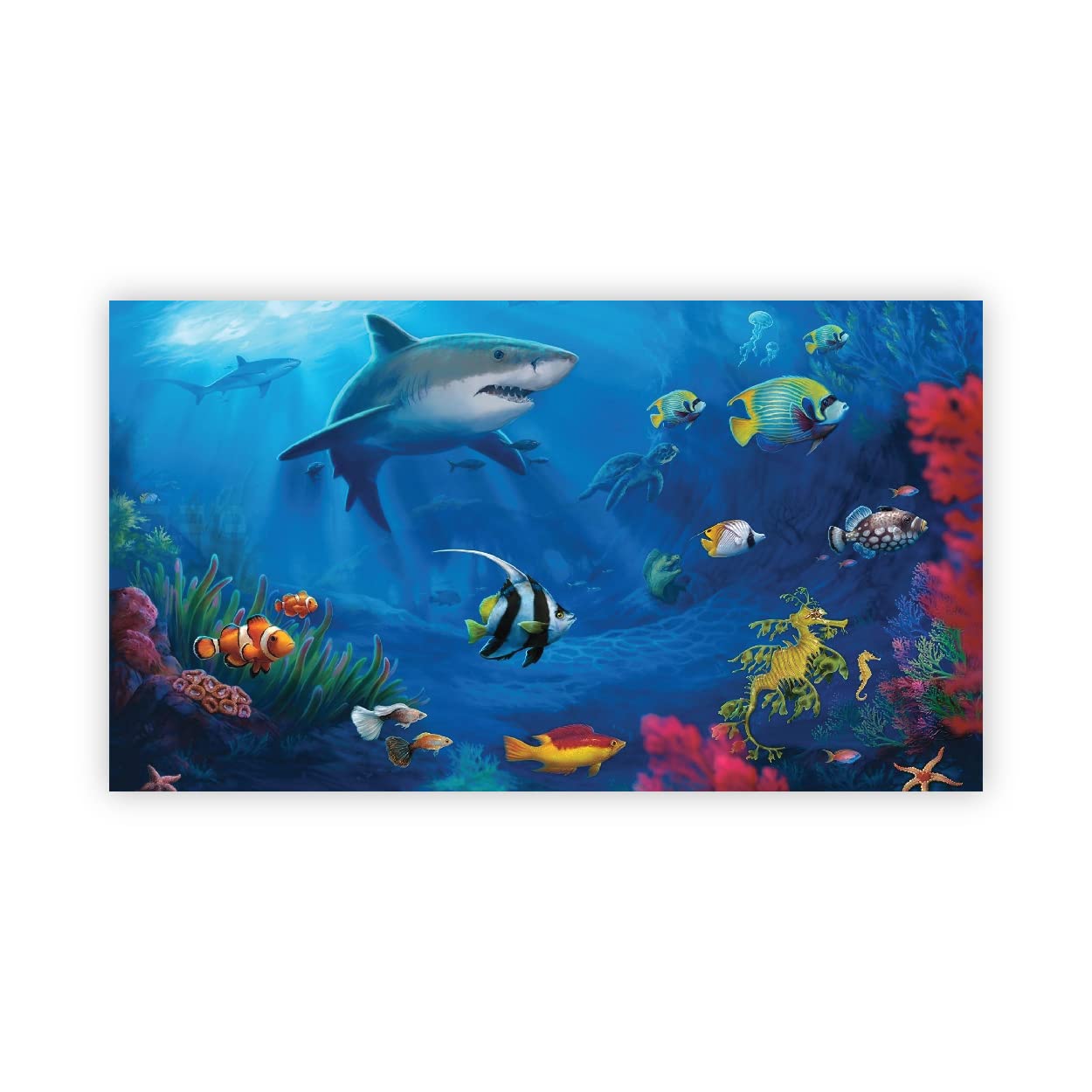 VVWV® Under Water World Aquirium Background colourfull Stickers for Fish Tank Waterproof Vinyl Printed Sticker (61 X 41 CMS) (B0BW48J8QH) Amazon Price History, Amazon Price Tracker