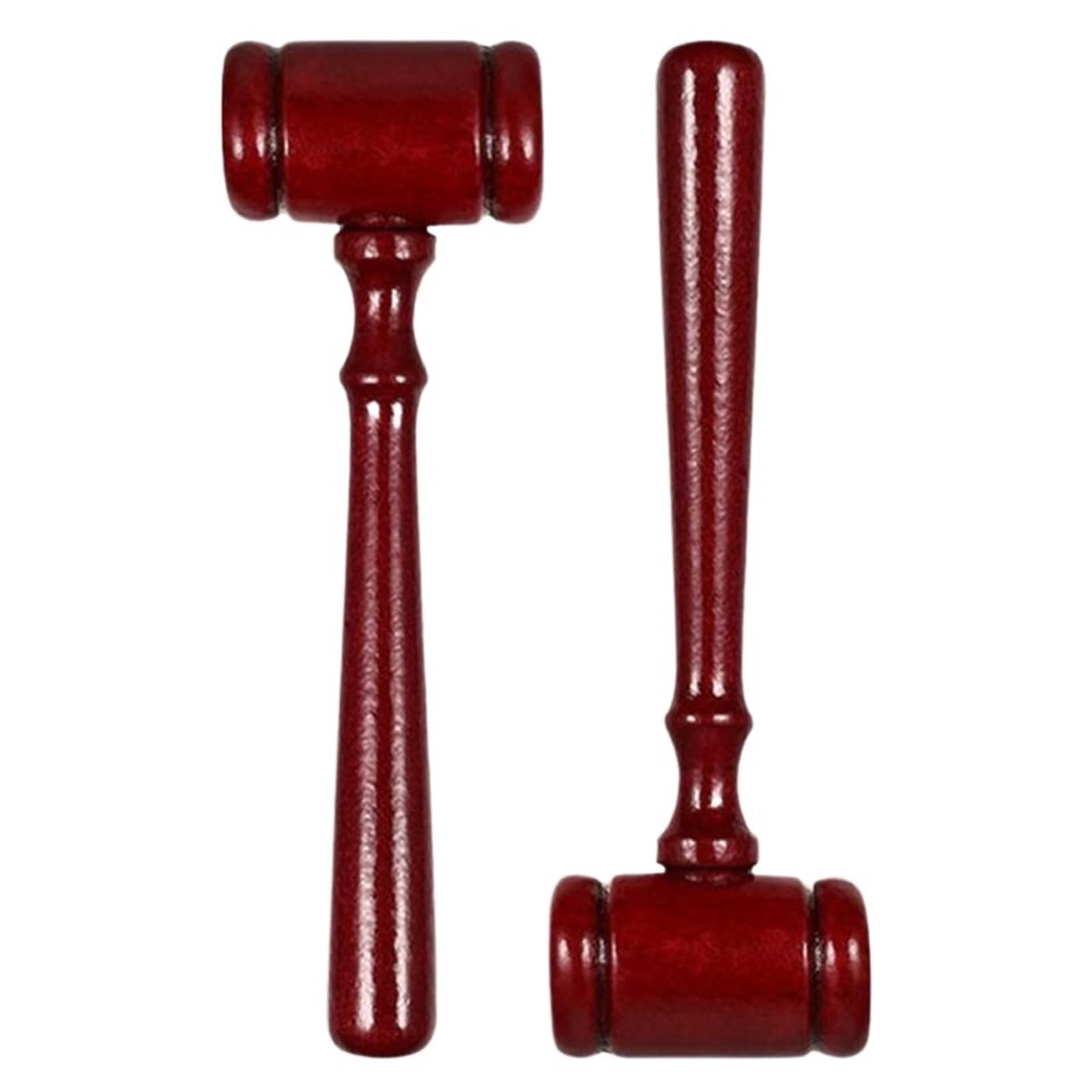 Judges Gavel Hammer 2 Pcs Judge Hammer Lawyer Gavel Mini Wooden Solid Mallet Ornament