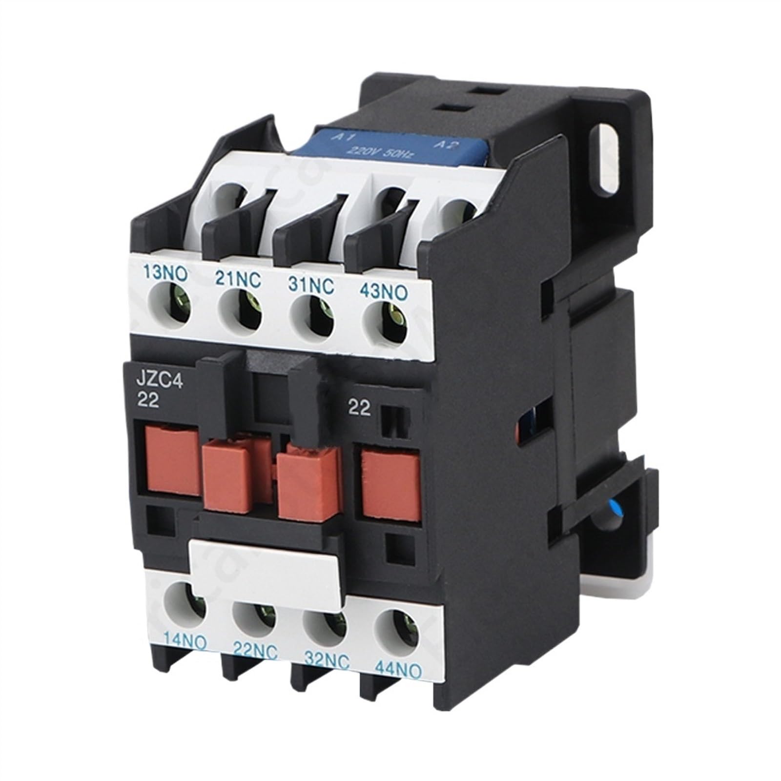 AVSBBYEPS JZC4-22 220-240V 50/60Hz Coil 20A 2P Three Pole 2NO 2NC AC Contactor(Ac380v)