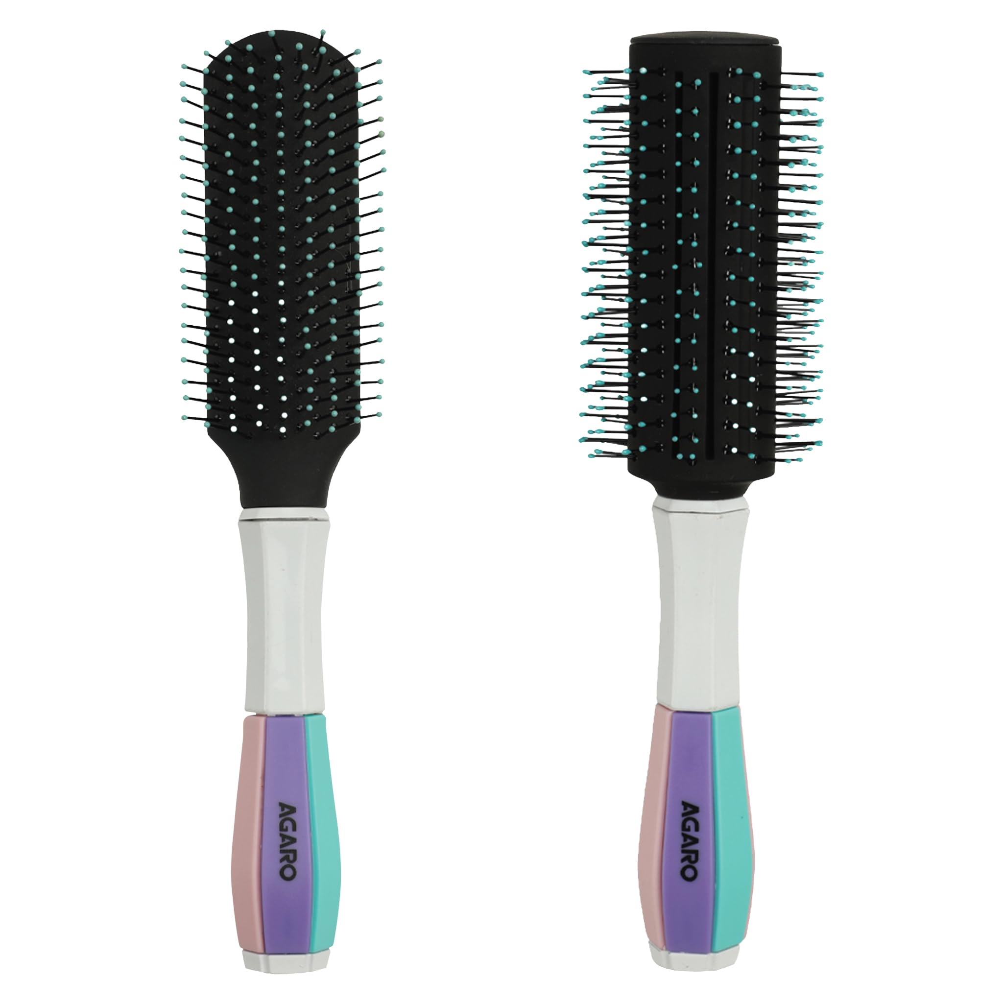 Agaro Classic Flat Hair Brush Classic Round Hair Brush-image-25
