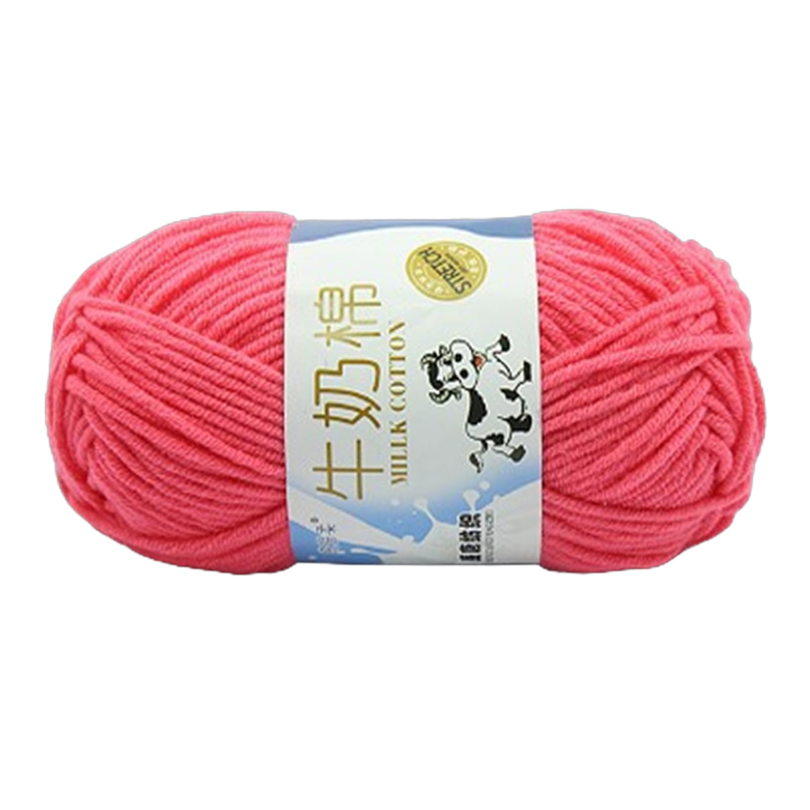 Jazuaiao Milk Cotton Yarn Hand Knitting Yarn Multicolor Soft Cotton Threads Baby Crochet for Scarves Blanket Shawls Hat Milk Soft Crochet and Knitting