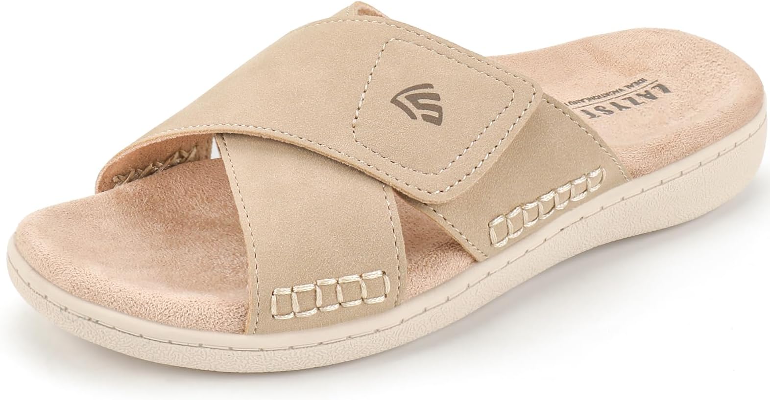 Women's Lightweight Adjustable Cross Sandals Slide Slippers