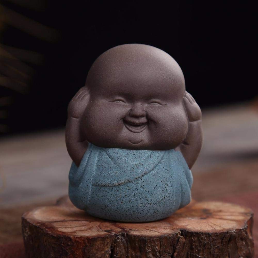 Tea Set Accessories Home Decorations Zisha Sanwu Little Monk Tea Play Mini Tea Pet-Caisha Pottery Mini Tea Pet-Don't Listen Tea Accessories