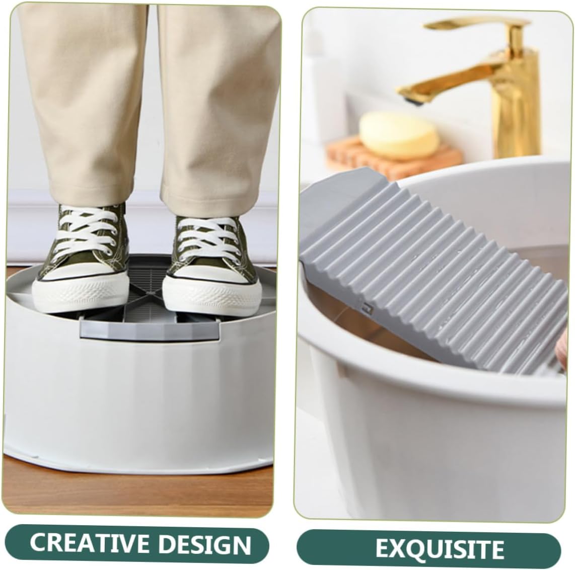 LIFKOME 1 Set Foot Soaking Tub Washing Clothes Laundry Travel Collapsible Foot Soak Tub Baby Sink Newborn Clothes Washbasin Newborn Washing Supplies Washboard Basin Set Feeding Bottle Bra