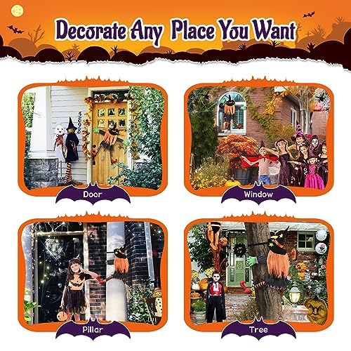 đ Lustige Halloween Deko: 37 Zoll AbstĂźrzende Hexe fĂźr Garten & Baum â Magische Hexen-Dekoration fĂźr gruselige Stimmung! đ§ââď¸ â Bild 8