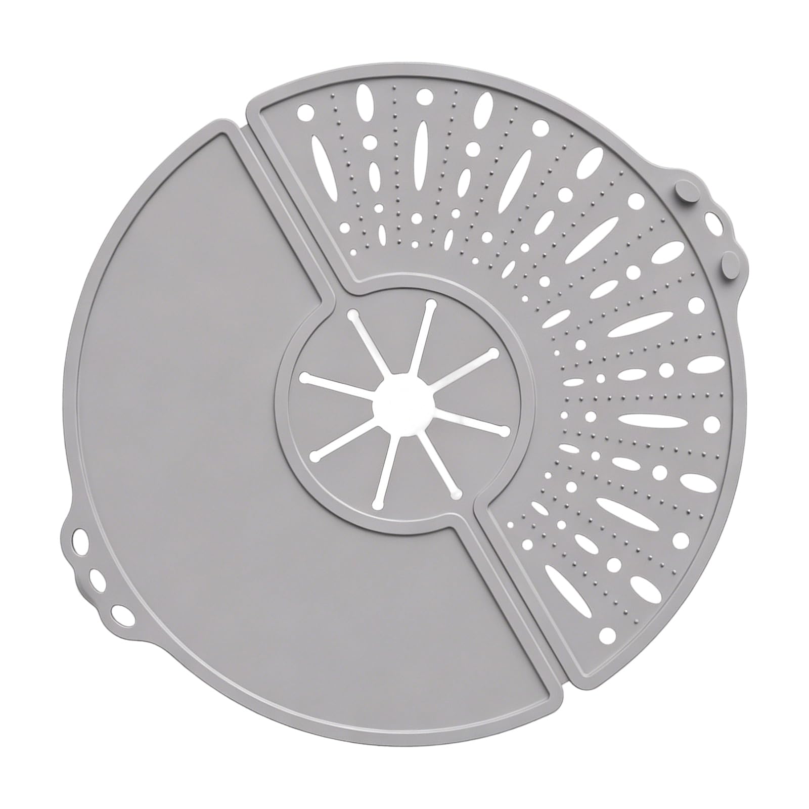 Silicone Splatters Screen Lid Foldable Design Oil Greases Splashes Guard for Frying Pan and Stewing Pots Kitchen Accessories Heatproof Silicone Pots Lid