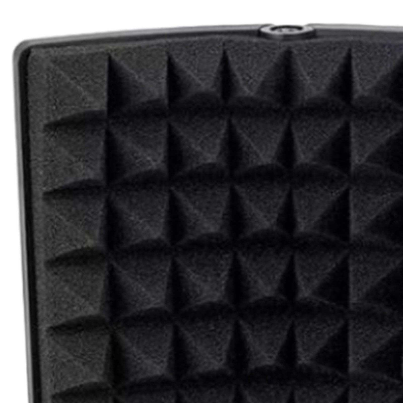 Protector de Aislamiento para Micrófono, Pantalla Antiviento, Aislamiento Acústico, Filtros para Micrófono, Panel de Grabación Vocal Ajustable para Ra, 3 Paneles
