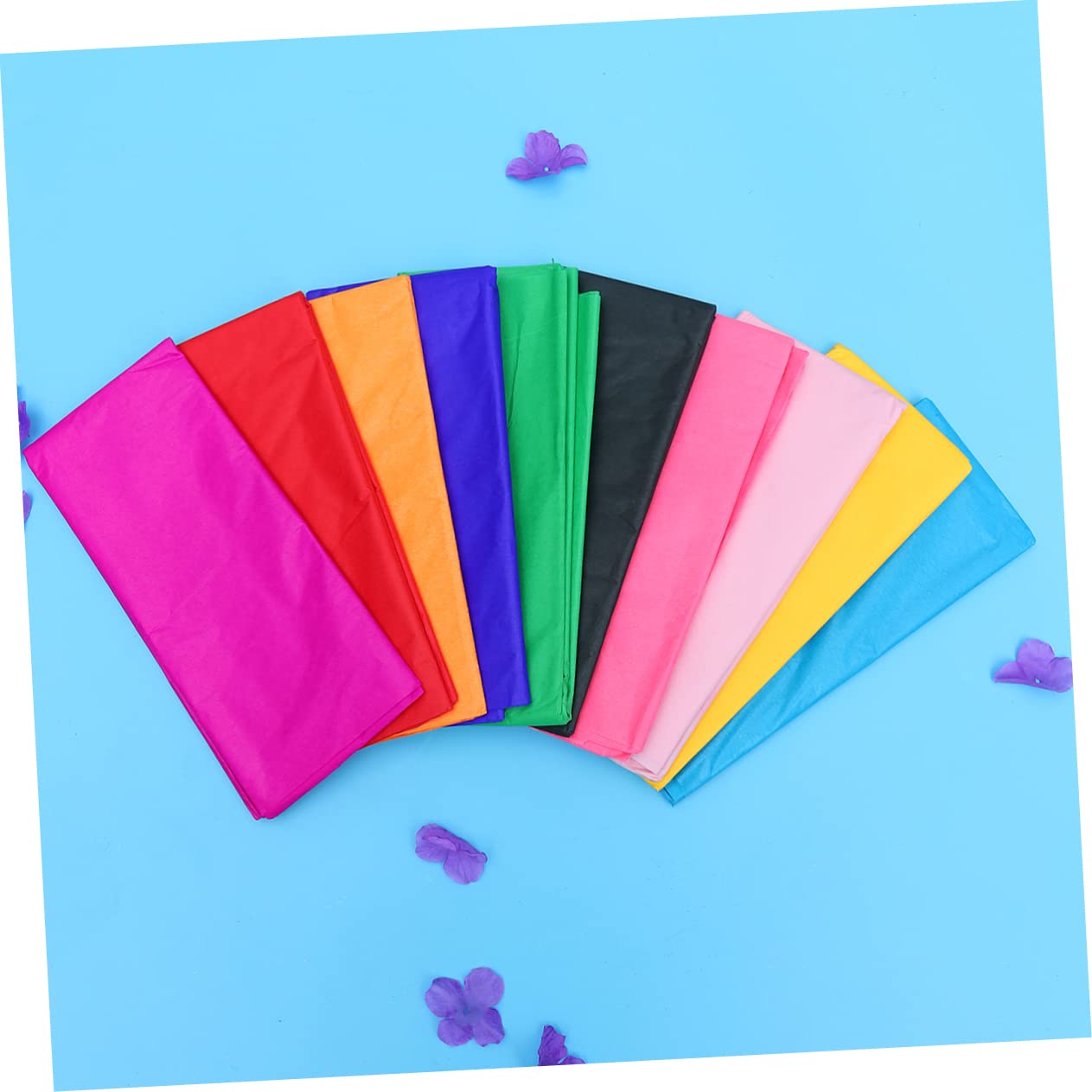 100stücke Farbiges Origami-papier Dünnes Bastelpapier Seidenpapier Kopierpapier Für Junge Mädchen Geschenkpapier Packpapier Für Diverse Projekte