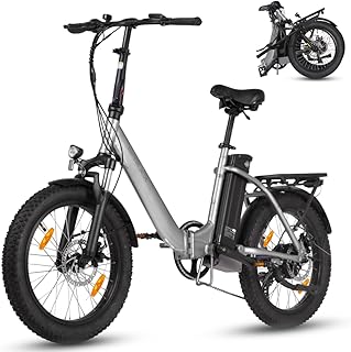 SAXXX E Bike Klapprad 20 Zoll mit 36V 13Ah Akku, E Fahrrad Herren mit 7 Gang Kettenschaltung, Elektro Klapprad mit Scheibenbremsen 120KM Lange Range, Elektrofahrrad Pedelec 25 km/h für Herren Damen