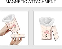 Vista 155 de Fintie Soporte para anteojos forrado de felpa con base magnética, estuche de cuero vegano prémium para lentes