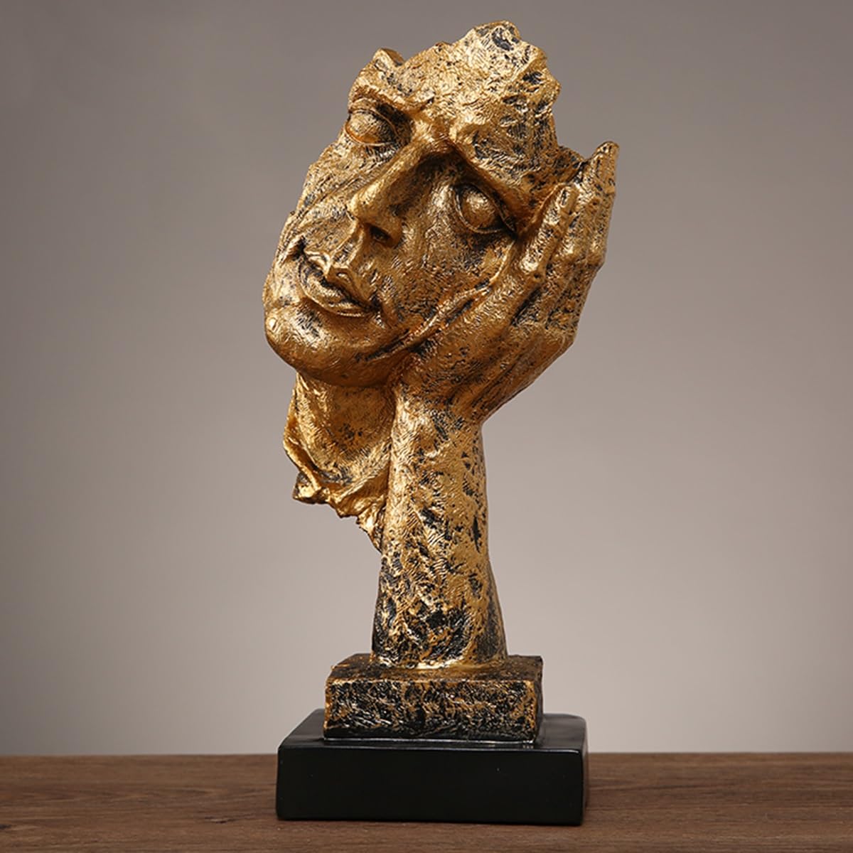 GHKryD statue, Bust Head Statue Decor Accents Resin Sculpture Modern Room for Bedroom Living Office(Style 3,C)