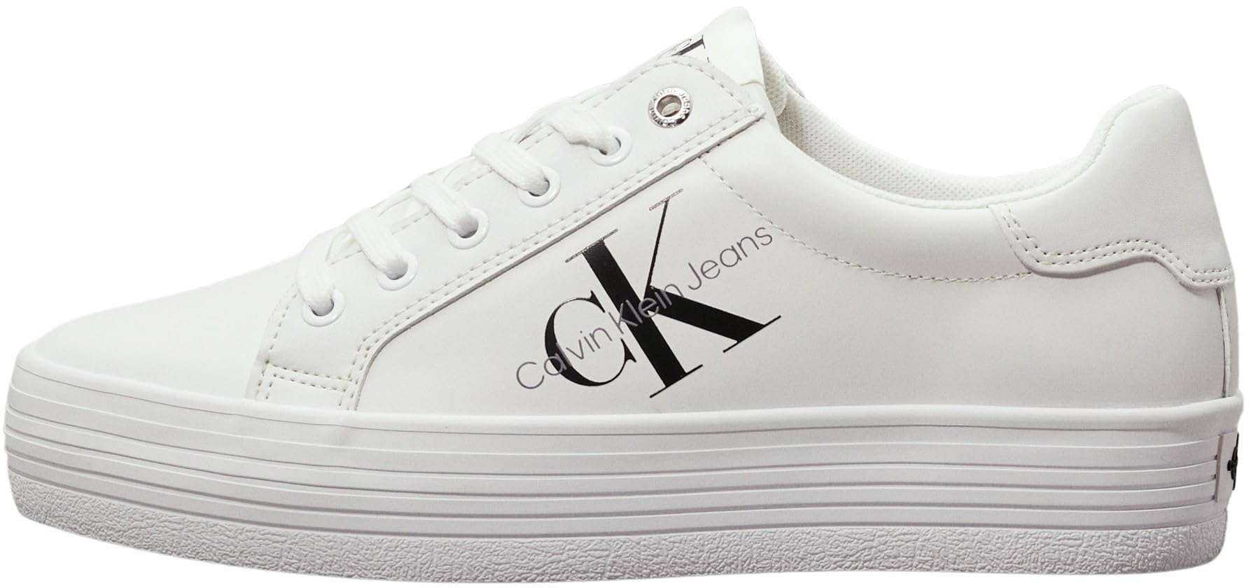 Calvin Klein Donna Sneakers Vulcanizzate Vulc Flatform Laceup Low Lth Zeppa