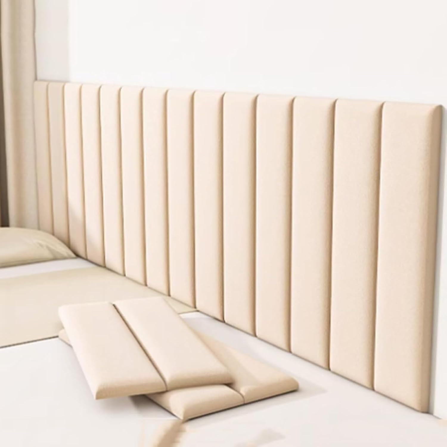 Panneaux muraux rembourrés 3D autocollants de 70 x 23 cm pour la décoration de maison