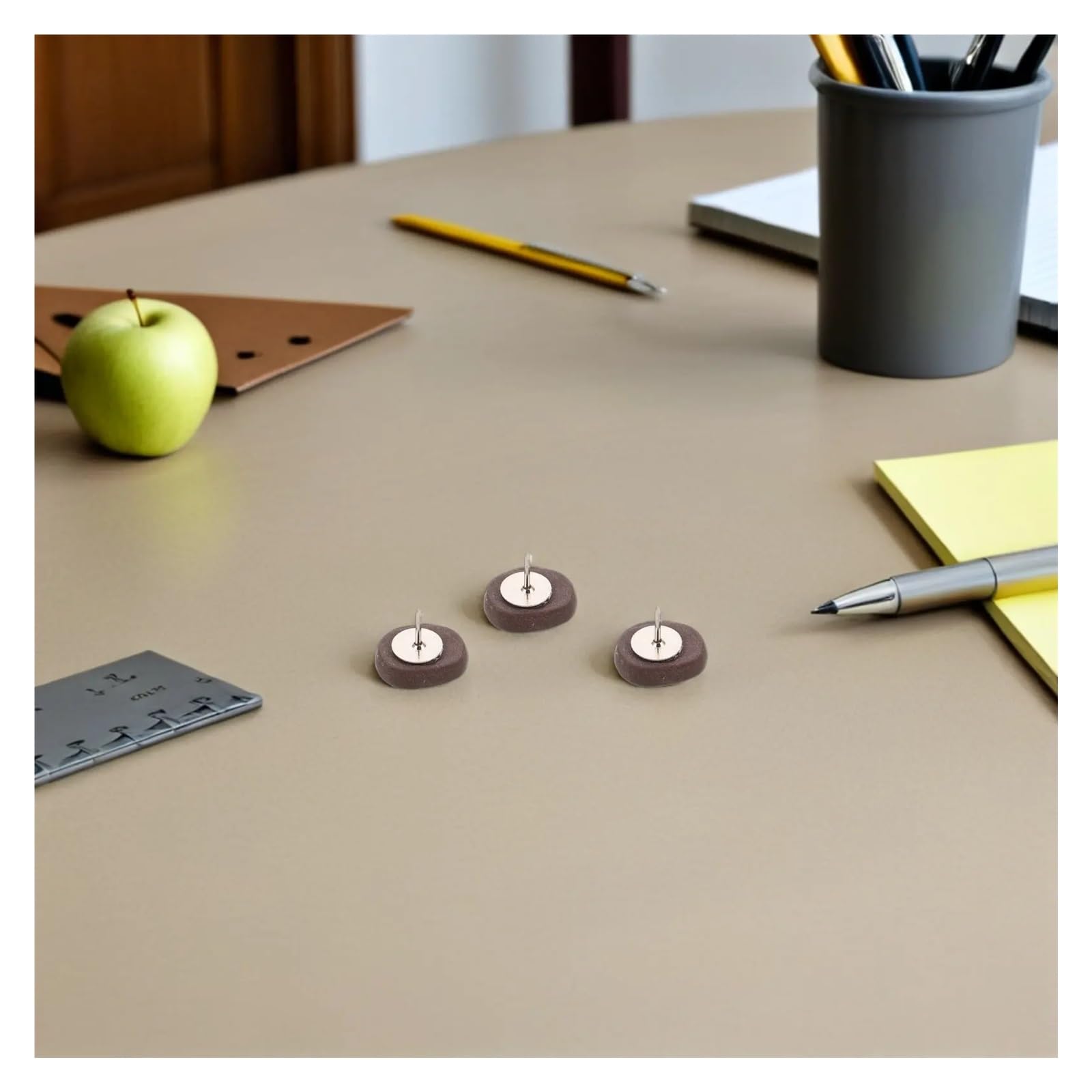 80 chinchetas de grano de café para tablón de anuncios y decoración de oficina para boletines de corcho