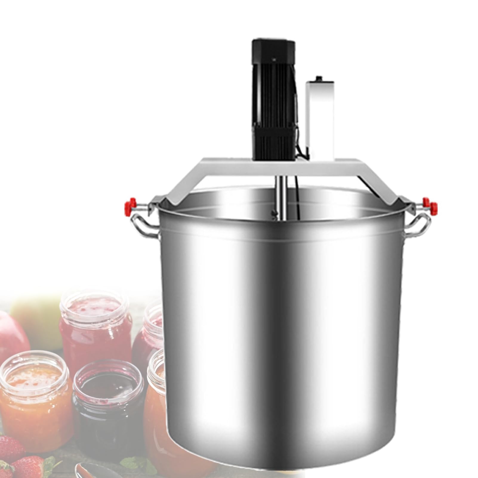 Batidora de mano ideal para preparar mermeladas y salsas en grandes lotes de 40L