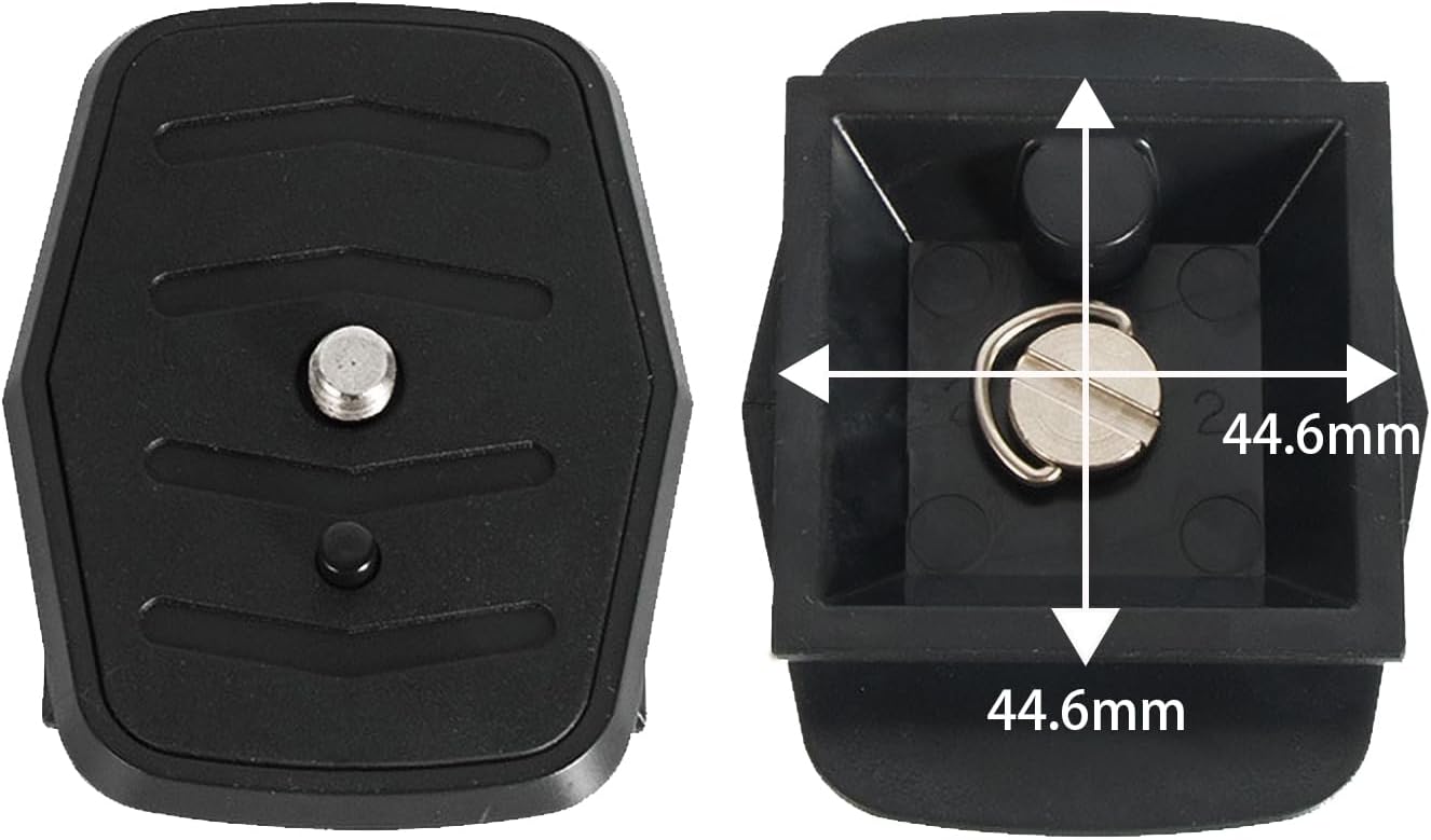 2-Pack Universal Quick Release Plate Set for Velbon Tripods, Compatible with CX-444, CX-888, CX-460, DF-50 - Durable, Easy-to-Use Quick Release System for Efficient Photography (44.6 * 44.6mm) image 2