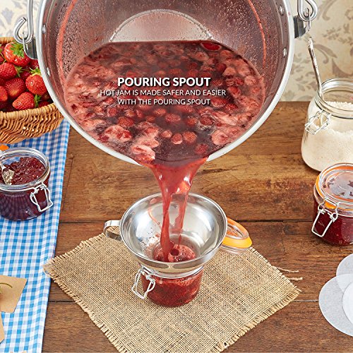 Jam Making Maslin Pan Stainless Steel Preserve Pot & Handle Bucket,Camping Pan (9L-9Qt) #TOP4