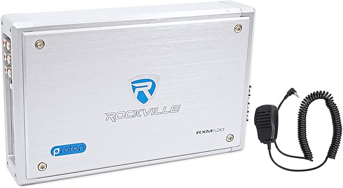 Rockville WB50KLS Bundle 4 Parlantes 5.25" 250W LED Torre Marina Amplificador 4 Canales miniatura 4