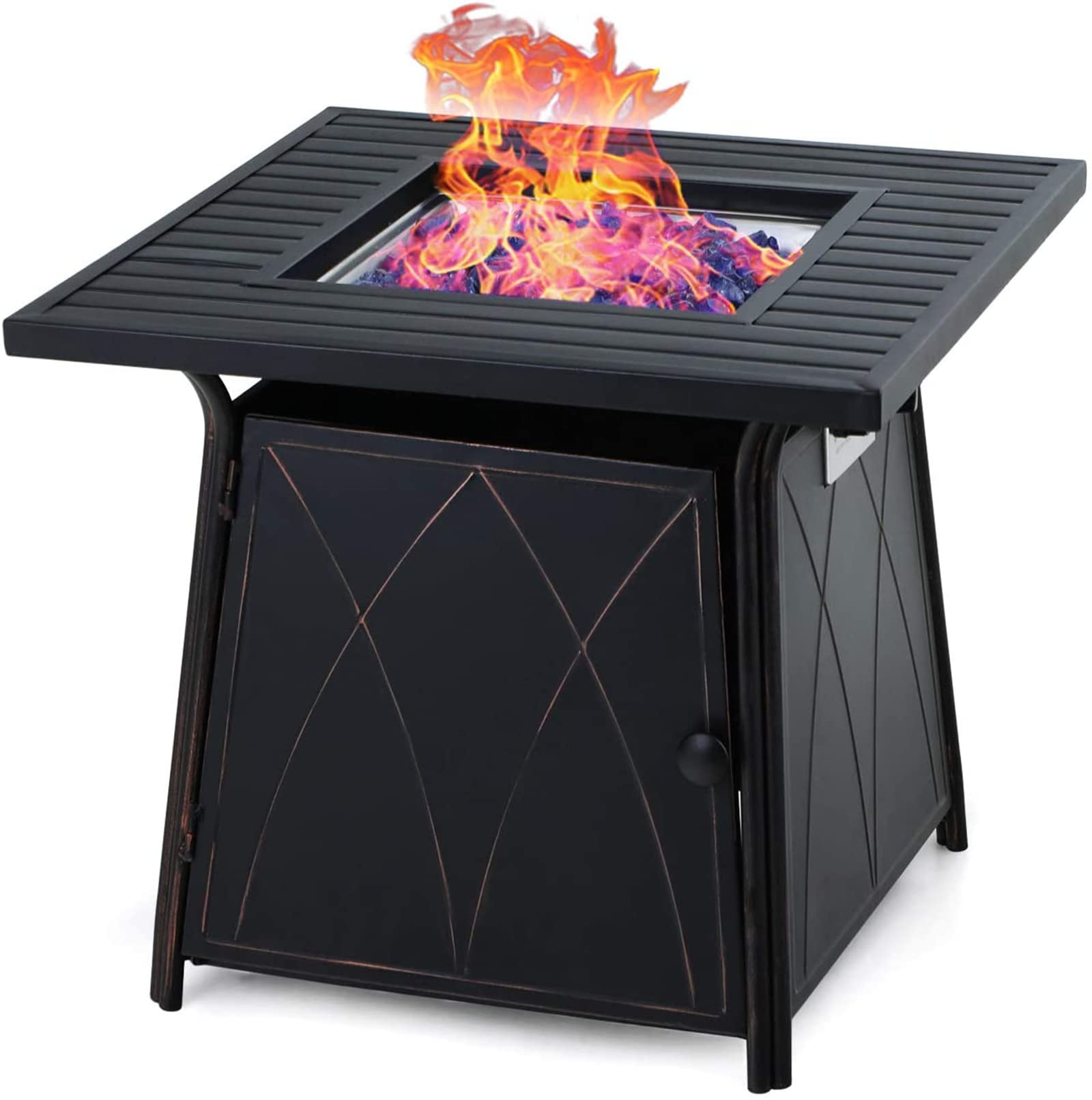 Black Patio Table With Fire Pit at Katherine Medina blog