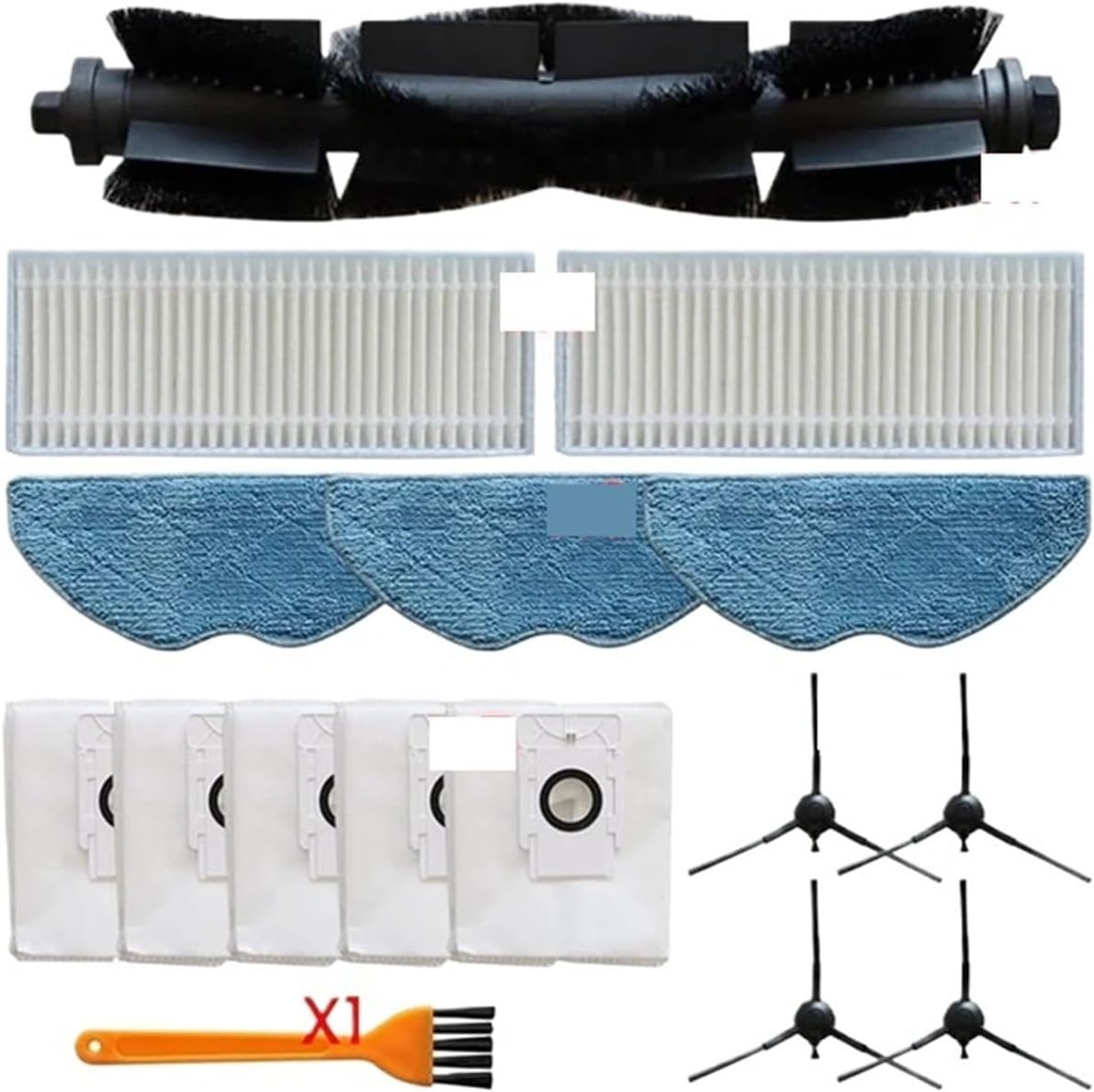 , Accessories Compatible with EZVIZ, RE4 Plus / RE5 Plus Main Side Brush HEPA Filter Mop Cloth Dust Bags Robot Vacuum Cleaner Parts