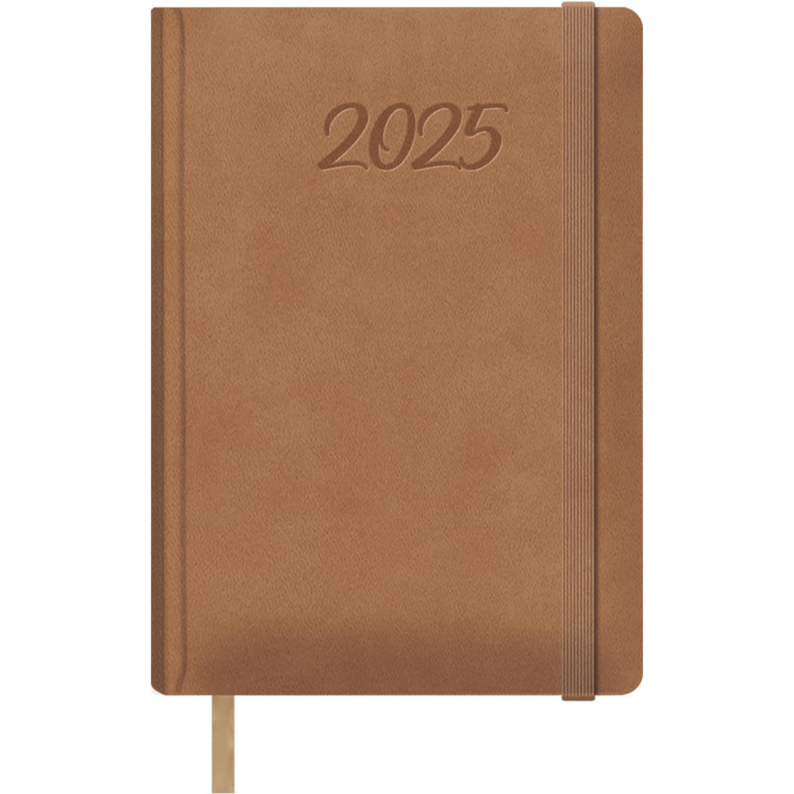 Dohe, 2025 Diary, Day by Page, A5 Size (15 x 21 cm), 12 Months January to December, Leatherette Hardcover, Planner in Spanish