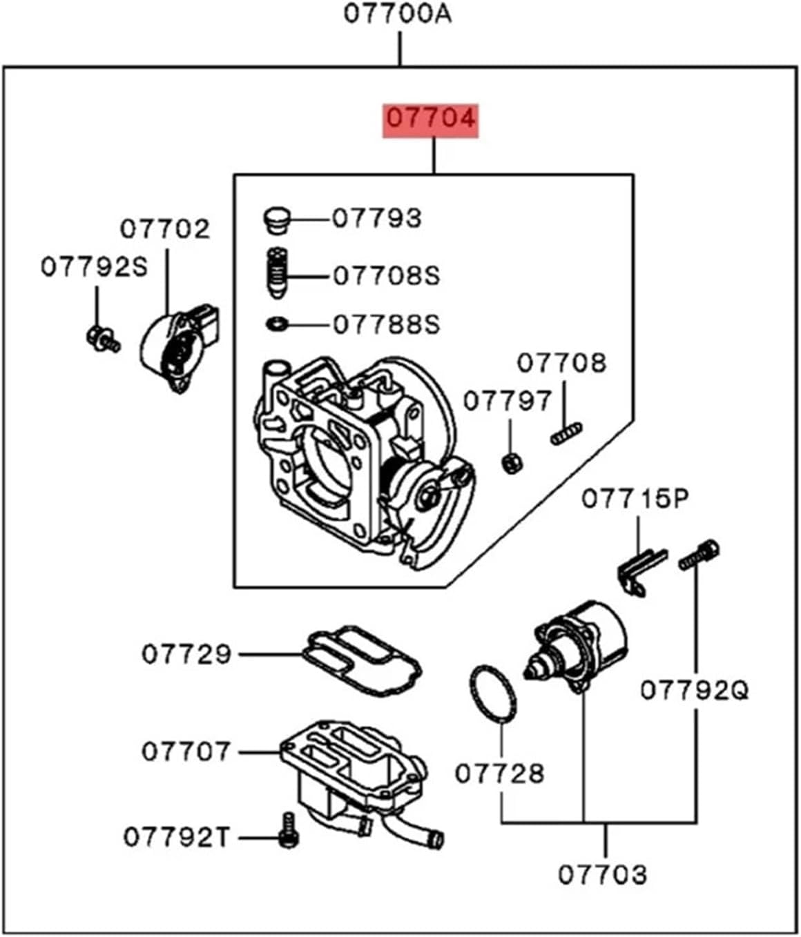 Fuel Injection Throttle Body Valve Compatible With Mitsubishi Lancer Vii Estate MN128888 MR560120 MD615660 91341006900 MR560126