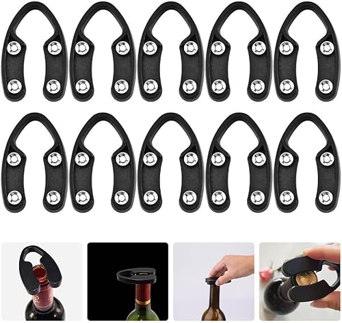 Miniatura 2 de Hemoton Paquete de 10 herramientas de corte de papel de aluminio, cuchillas inoxidables, abridor de botellas, cortador de papel de aluminio para