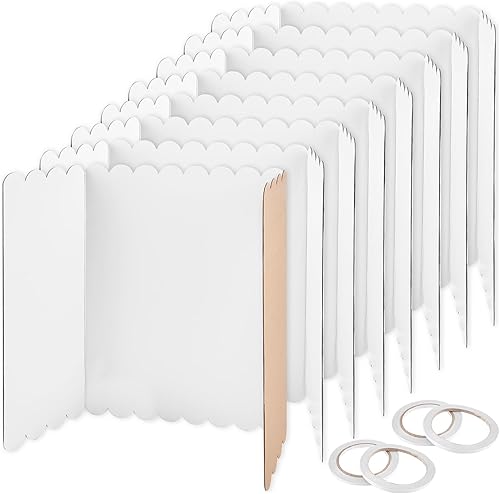 Jutieuo 8 tableros de póster triple con cintas de doble cara, tableros de presentación corrugados de 16 x 24 pulgadas, tableros de exhibición