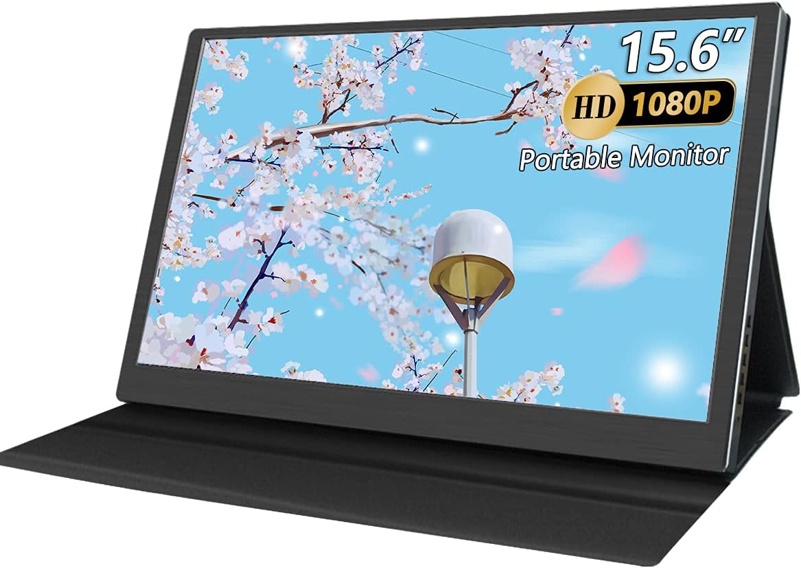 Best Cyber Deals 🔥 15.6 Inch Travel Portable Monitor, Kenowa Full HD 1080P 60HZ with HDMI Type-C Port Ultra Slim for Laptop PS4 PS5 Switch MAC Raspberry pi Second Screen Display etc