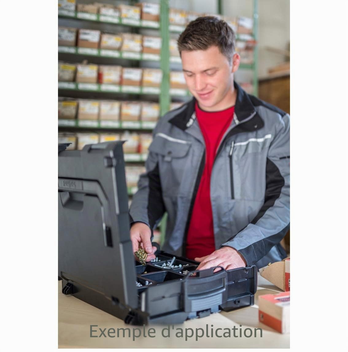 Coffret de rangement outils L-BOXX® 238 noir vide – mallette à outils modulable Sortimo pour professionnels