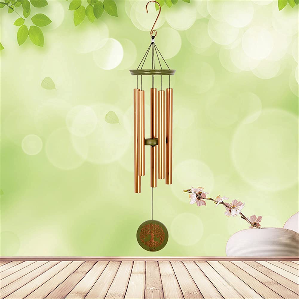 Amazon.co.jp: 生命の木の風鈴屋外の大きな深い音色、屋外で調整