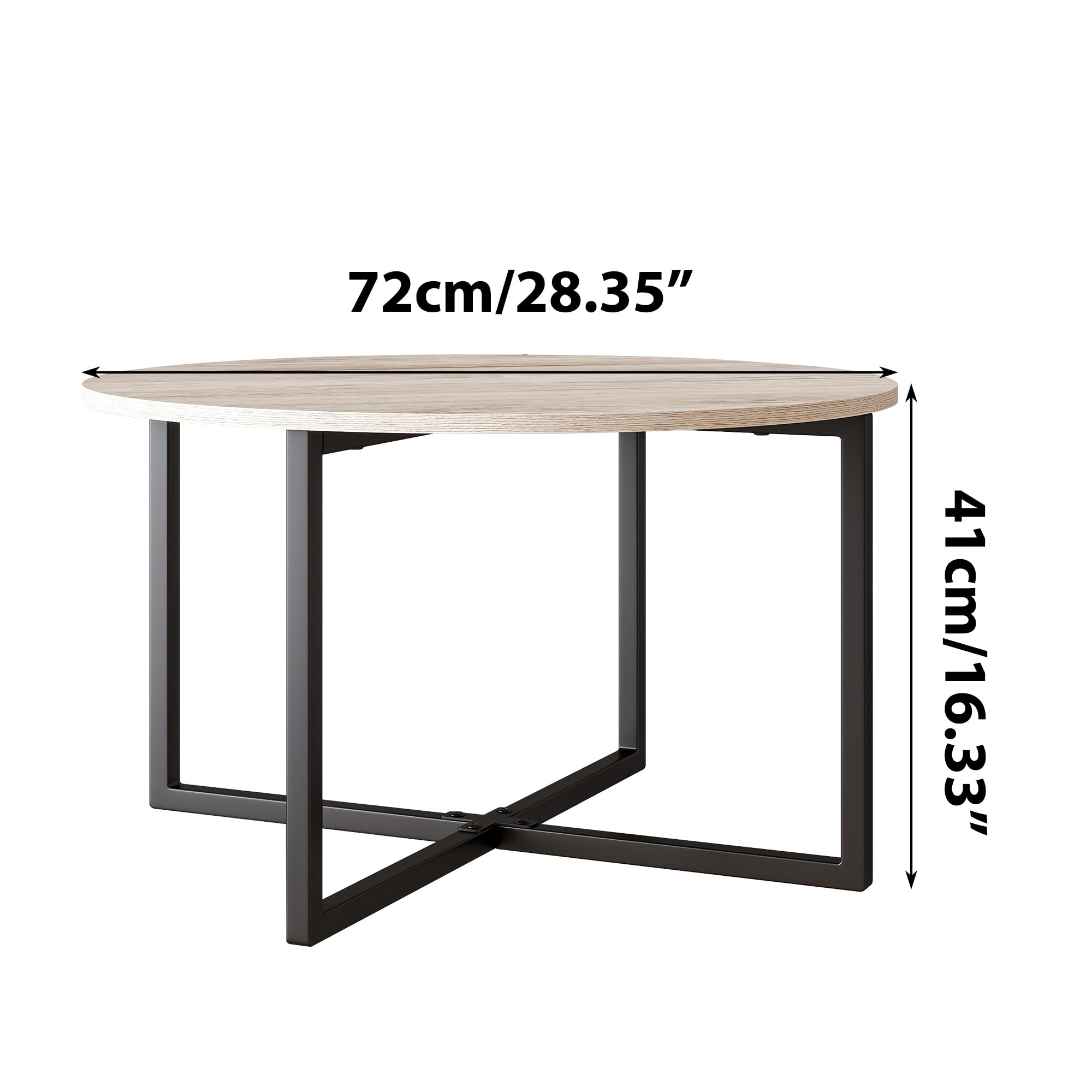 Table basse ronde, table de canapé, table de salle à manger, table de loisirs, table à thé, bureau, conférence, bureau blanc