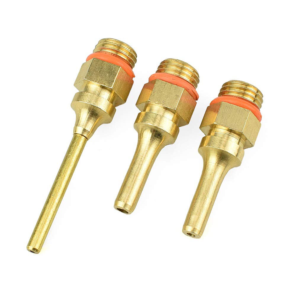 Generic 4pcs Glue Gun Head Accessories Copper Nozzle Kit Fine Tip Sprayer For Hot Melt Glue Repair Tool For Crafts