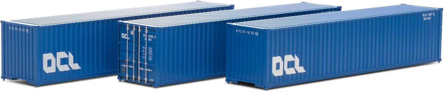 Athearn HO 40 Corrugated Low-Cube Container OCLU #2 3 ATH27058 HO Vehicles