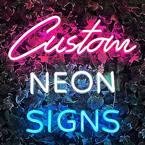 Lampes au néon personnalisées Panneaux lumineux LED personnalisés pour décoration murale Bar Chambre Mariage Fête d'anniversaire lumière pour la maison (Tailles optionnelles 40-152 cm, 1-3 lignes)