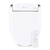 Swash SE600 Bidet Toilet Seat, Fits Round Toilets, White – Oscillating Stainless-Steel Nozzle, Warm Air Dryer, Ambient Nightlight