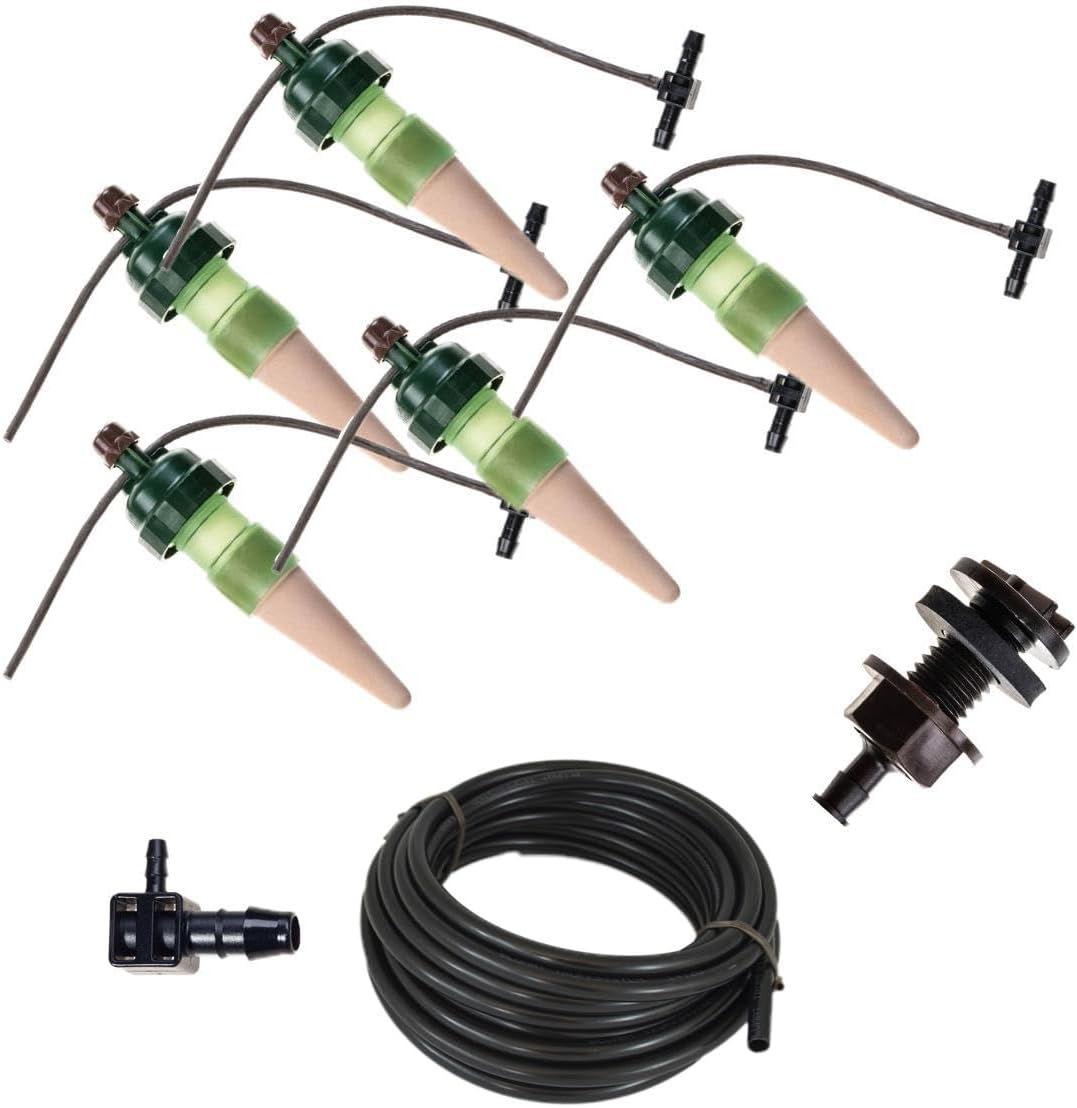 Drip Irrigation System - Tropf Patio and Deck Starter Kit - Automatic Plant Watering Devices - Easy Setup Self Watering System for Indoor - Prevents Overwatering