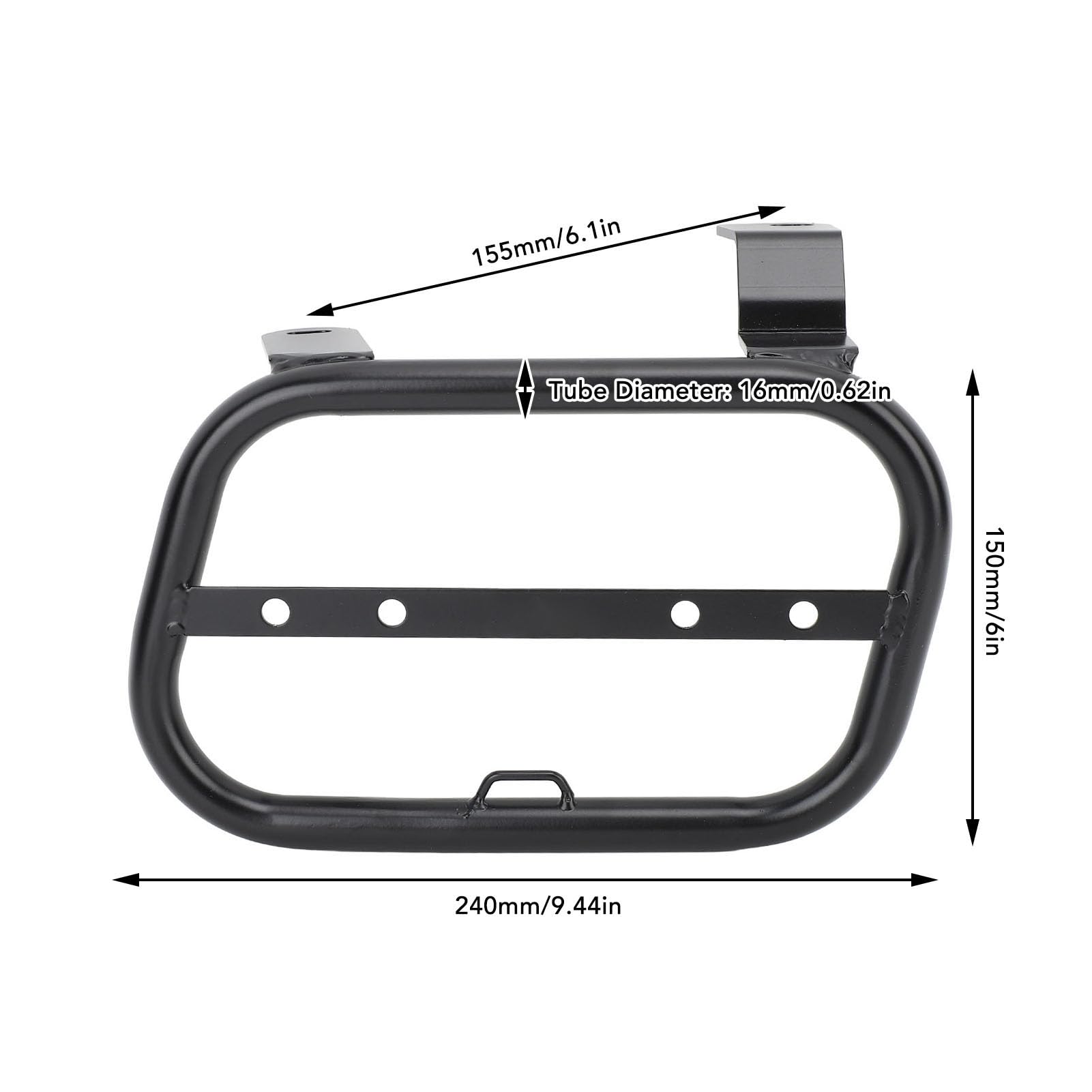 SIXRUN Braccia di Supporto per Sacchetto del Bagagliaio Motociclistico, Supporto per Pacchetto Laterale Sicuro per XSR 700 Xtribute Legacy 2017 2023 Design Elegante (Giusto)