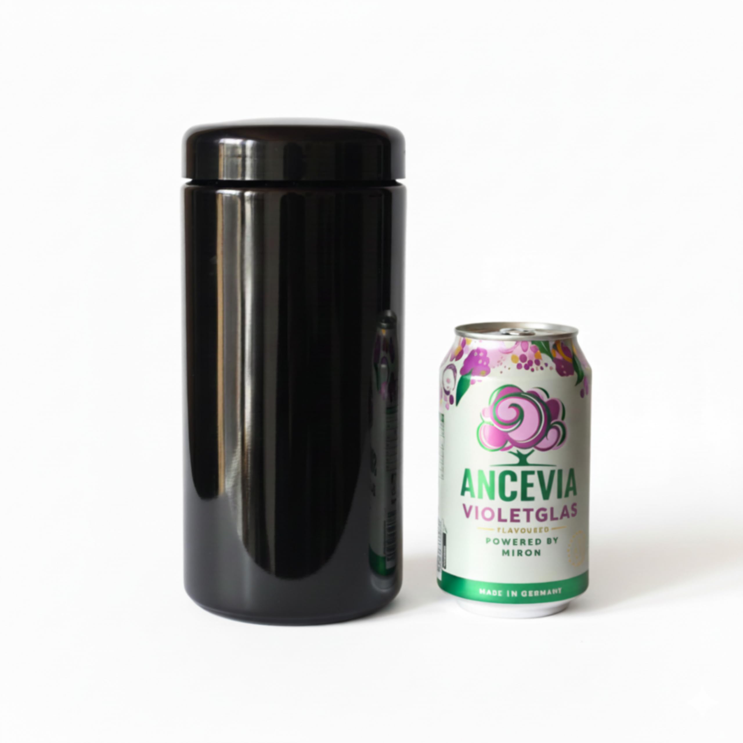 ANCEVIA Tarros de Cristal con Tapa 1000 ml – Set de 6 Botes Herméticos de Vidrio Violeta Miron para Cocina – Conservación Premium para Café, Harina, Arroz y Hierbas – Protección UV